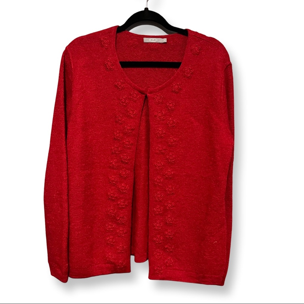 MFH Knits Crimson Cardigan Size L